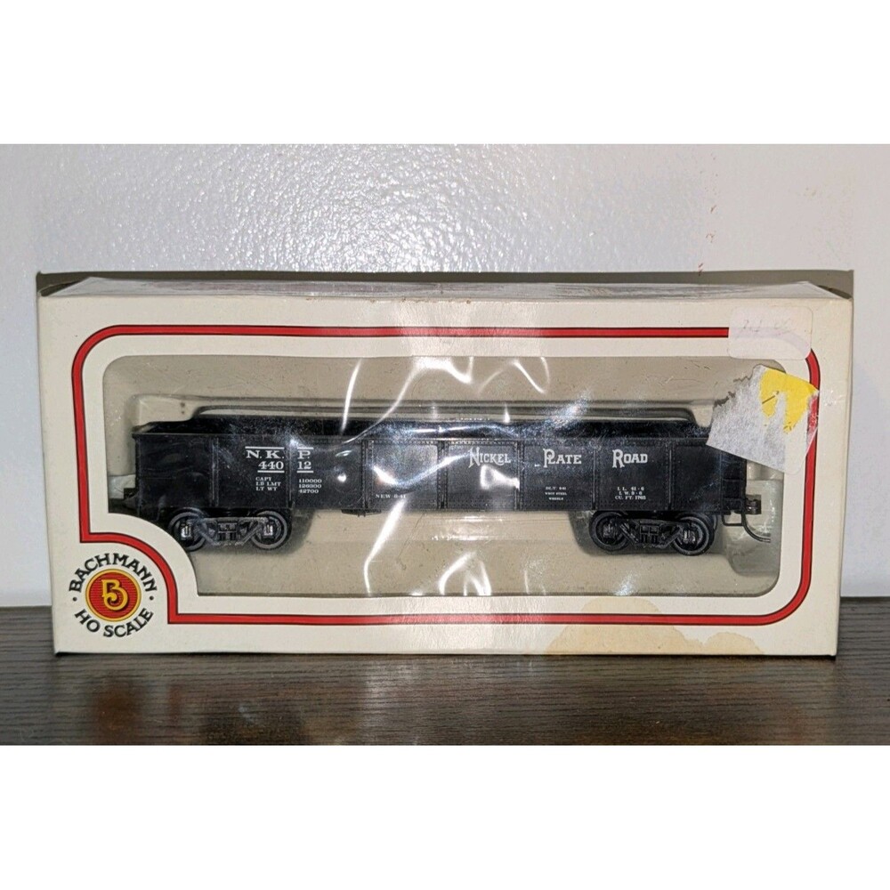 Bachmann HO Nickel Plate Road 40' Gondola #44012 Knuckle Couplers Metal Wheels